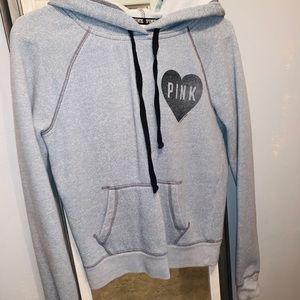 PINK Hoodie in Gray